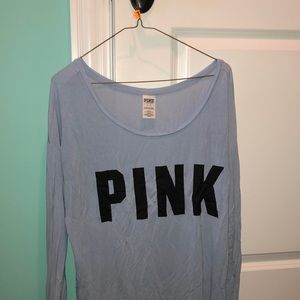 pink long sleeve shirt